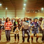 Students do-si-do at the annual Barn Party